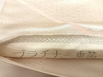 平和屋着物◎六通柄袋帯　唐織　桧垣華文　プラチナ二重箔　正絹　逸品　AABL5810yx