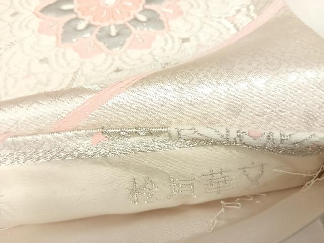 平和屋着物◎六通柄袋帯　唐織　桧垣華文　プラチナ二重箔　正絹　逸品　AABL5810yx