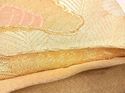 平和屋着物◎佐賀錦　六通柄袋帯　匠彩松慶文　金銀糸　正絹　逸品　AABL5827yx