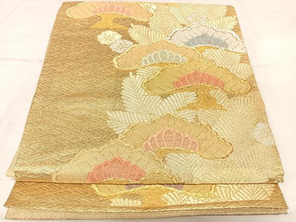 平和屋着物◎佐賀錦　六通柄袋帯　匠彩松慶文　金銀糸　正絹　逸品　AABL5827yx