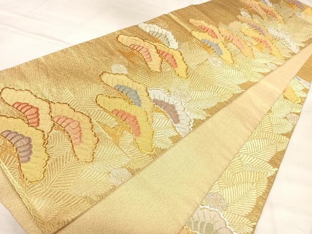 平和屋着物◎佐賀錦　六通柄袋帯　匠彩松慶文　金銀糸　正絹　逸品　AABL5827yx
