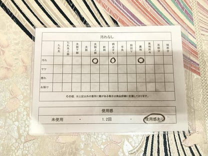 平和屋着物◎六通柄袋帯　唐織　舞蝶文　銀糸　正絹　逸品　AABL5841yx