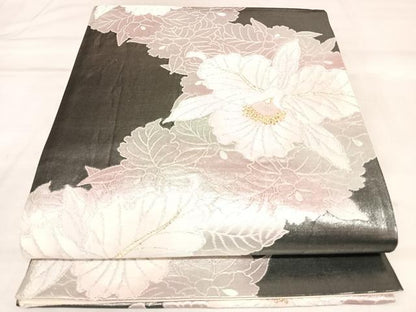 平和屋着物◎六通柄袋帯　唐織　舞花文　金銀糸　正絹　逸品　AABL5934yx