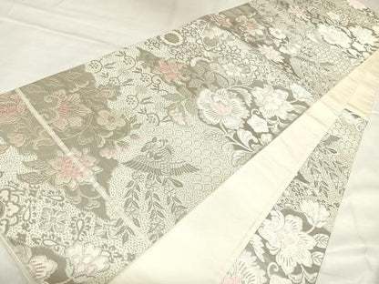 平和屋着物◎六通柄袋帯　唐織　正倉院古代裂　プラチナ二重箔　正絹　逸品　AABL5937yx