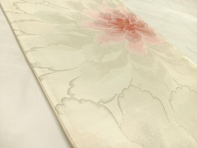 平和屋着物◎西陣　六通柄袋帯　唐織　舞花文　金銀糸　正絹　逸品　AABL6023yx