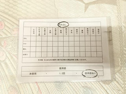 平和屋着物◎六通柄袋帯　唐織　孔雀羽花文　銀糸　正絹　逸品　AABL6034yx