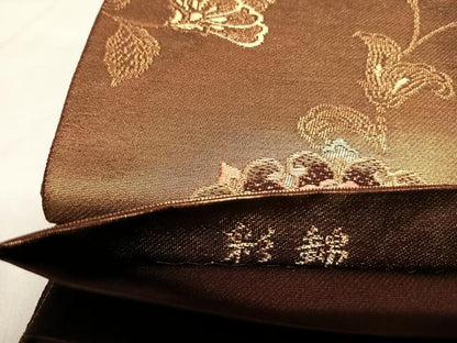 平和屋着物◎六通柄袋帯　更紗正倉文　彩錦　金糸　引箔　正絹　逸品　AABL6044yx