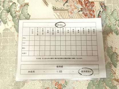平和屋着物◎六通柄袋帯　九百錦　絵巻胡蝶　プラチナ箔　正絹　逸品　AABL6047yx