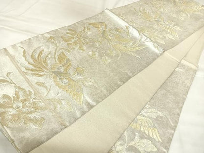 平和屋着物◎六通柄袋帯　明綴インカ神鳥　金銀糸　正絹　逸品　AABL6070yx