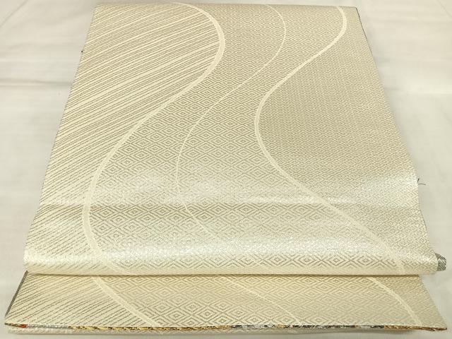 平和屋着物◎佐賀錦　両面　六通柄袋帯　唐織　舞蝶文　金銀糸　正絹　逸品　AABL6088yx
