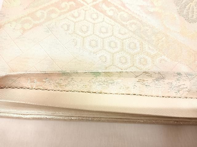 平和屋着物◎佐賀錦　六通柄袋帯　雲取有職紋　金銀糸　引箔　正絹　逸品　AABL6113yx