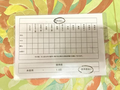 平和屋着物◎六通柄袋帯　乱菊　金糸　正絹　逸品　AABL6135yx
