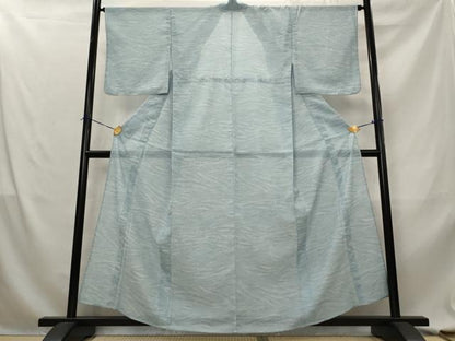 平和屋着物＊夏物　小紋　絽　流水文　洗える着物　AABL6165st