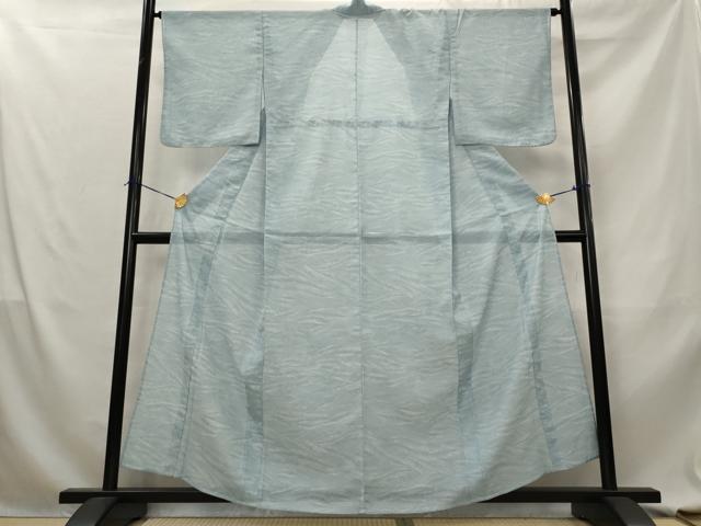 平和屋着物＊夏物　小紋　絽　流水文　洗える着物　AABL6165st