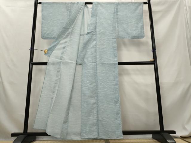 平和屋着物＊夏物　小紋　絽　流水文　洗える着物　AABL6165st