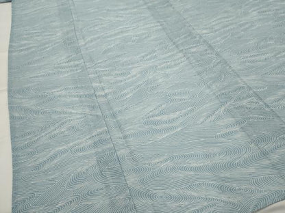平和屋着物＊夏物　小紋　絽　流水文　洗える着物　AABL6165st
