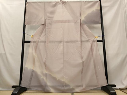平和屋着物＊夏物　訪問着　紋絽　雪輪文　菊染　暈し染め　正絹　逸品　AABL6166st