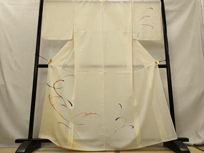 平和屋着物＊夏物　訪問着　絽　抽象文様　暈し染め　洗える着物　AABL6173st