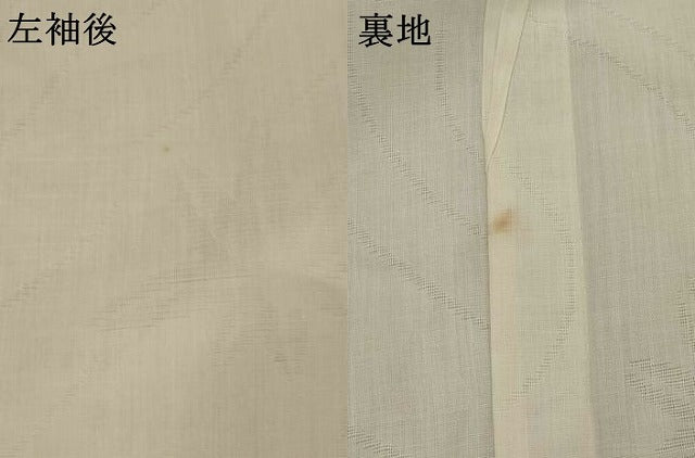 平和屋着物＊夏物　長襦袢　竜田川紋紗　胡粉色　麻　AABL6177st