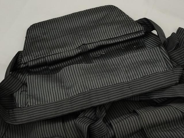 平和屋着物＊夏物　男性　行灯袴　縦絽　縞　正絹　逸品　AABL6188st