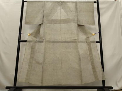 平和屋着物＊夏物　小紋　絽紬　立涌文様　正絹　逸品　AABL6190st