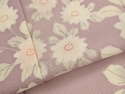 平和屋着物＊夏物　訪問着　絽　手描き　草花文　正絹　逸品　AABL6194st