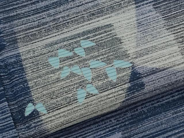 平和屋着物＊夏物　小紋　絽　舞蝶文　正絹　逸品　AABL6195st