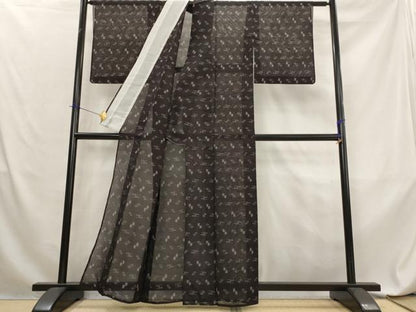 平和屋着物＊夏物　本場琉球絣　夏琉球　証紙付き　宮城清市作　正絹　逸品　AABL6201st