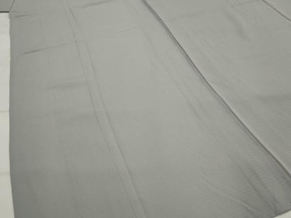 平和屋着物＊夏物　色無地　絽　灰青色　正絹　逸品　AABL6205st