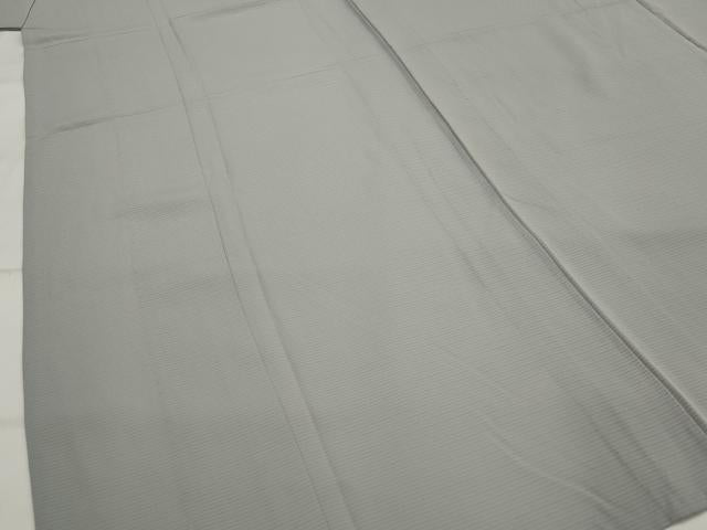 平和屋着物＊夏物　色無地　絽　灰青色　正絹　逸品　AABL6205st