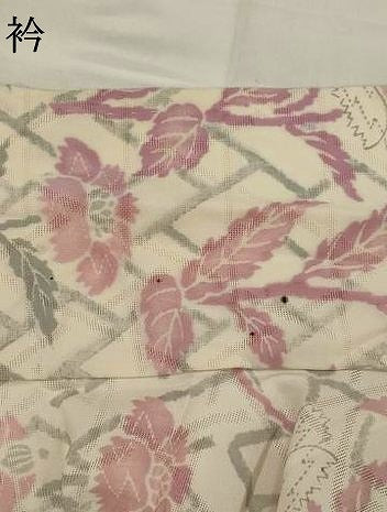 平和屋着物＊夏物　小紋　幾何学文紗　更紗花文　正絹　逸品　AABL6206st