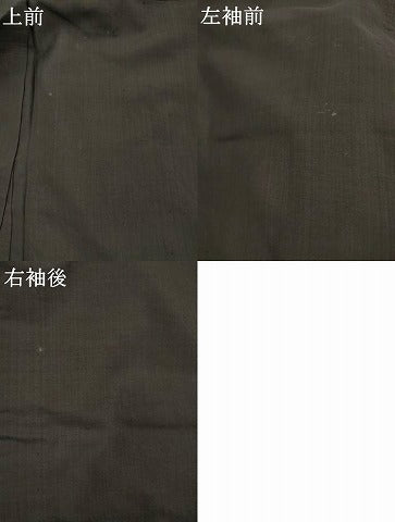 平和屋着物＊夏物　紗紬　黒色　正絹　逸品　AABL6207st