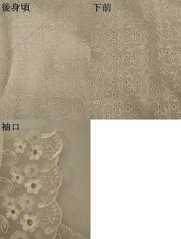 平和屋着物＊夏物　長襦袢　総レース　草花文　白色　AABL6212st