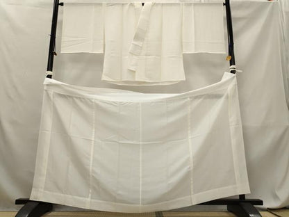 平和屋着物＊夏物　長襦袢　絽　二部式　白色　正絹　逸品　AABL6218st