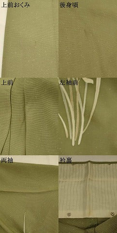 平和屋着物＊夏物　訪問着　絽　草花文　正絹　逸品　AABL6220st