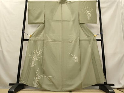 平和屋着物＊夏物　訪問着　絽　草花文　正絹　逸品　AABL6220st