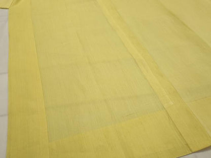 平和屋着物＊夏物　長襦袢　紗　黄蘗色　麻　逸品　AABL6221st