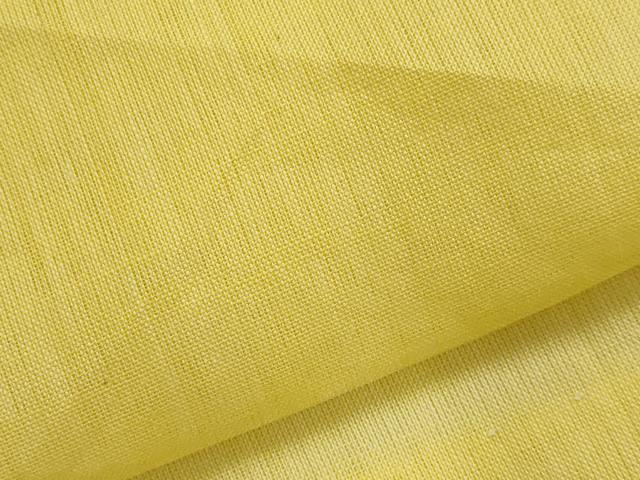 平和屋着物＊夏物　長襦袢　紗　黄蘗色　麻　逸品　AABL6221st