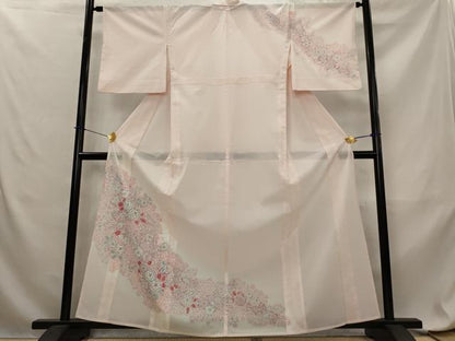 平和屋着物＊夏物　訪問着　絽　辻が花　金彩　洗える着物　AABL6225st