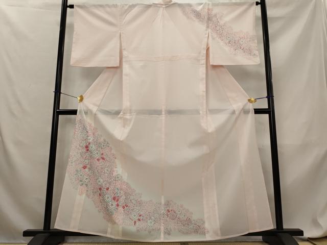 平和屋着物＊夏物　訪問着　絽　辻が花　金彩　洗える着物　AABL6225st