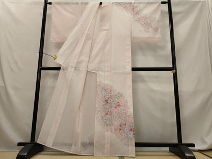 平和屋着物＊夏物　訪問着　絽　辻が花　金彩　洗える着物　AABL6225st