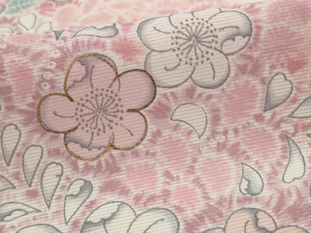 平和屋着物＊夏物　訪問着　絽　辻が花　金彩　洗える着物　AABL6225st