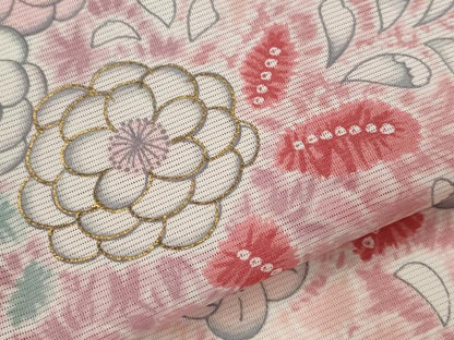 平和屋着物＊夏物　訪問着　絽　辻が花　金彩　洗える着物　AABL6225st
