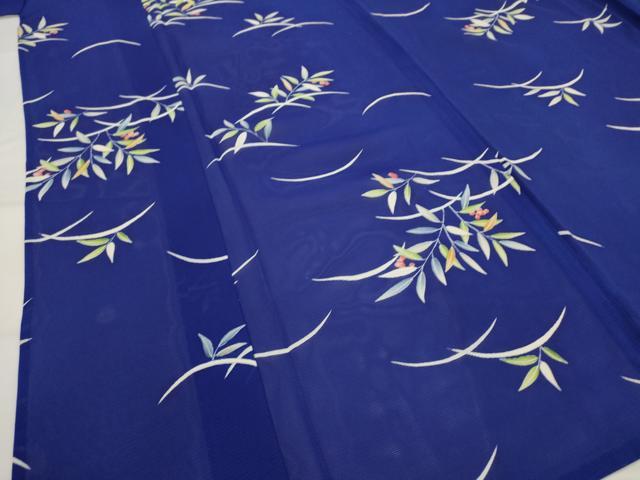 平和屋着物＊夏物　小紋　草葉文　正絹　逸品　未使用　AABL6227st