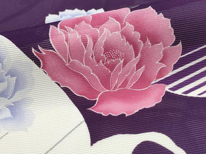 平和屋着物＊夏物　訪問着　絽　枝花文　洗える着物　AABL6228st