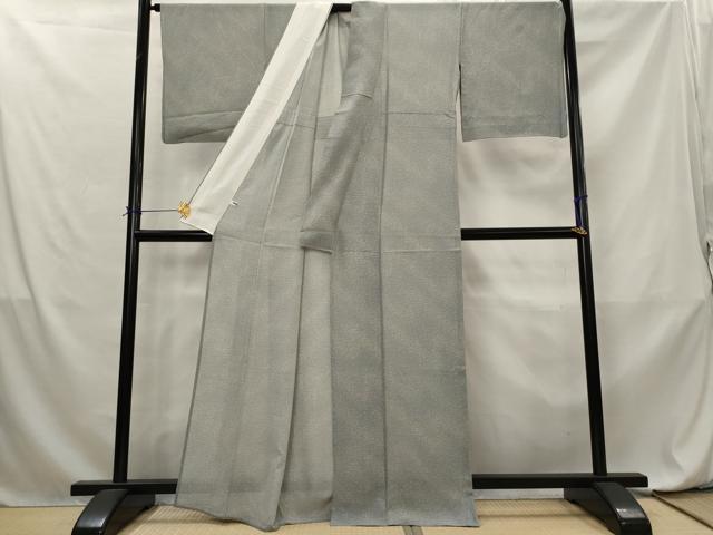 平和屋着物＊夏物　小紋　絽　霞文　正絹　逸品　AABL6229st