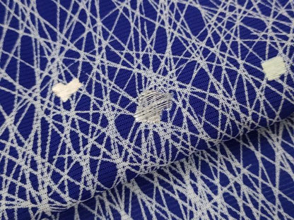 平和屋着物＊夏物　訪問着　絽　刺繍　草葉文　銀糸　正絹　逸品　AABL6230st