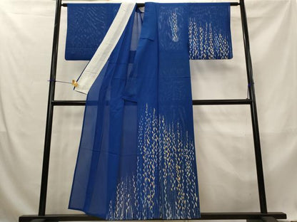 平和屋着物＊夏物　訪問着　絽　草葉文　金彩　正絹　逸品　AABL6231st