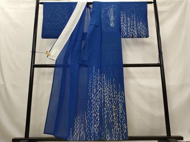 平和屋着物＊夏物　訪問着　絽　草葉文　金彩　正絹　逸品　AABL6231st