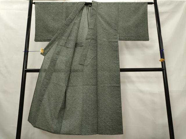 平和屋着物＊夏物　男性　小紋　紗　霞文　AABL6238st